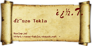 Ősze Tekla névjegykártya